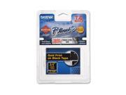 Brother TZE 344 18mm 0.7 Gold on Black tape for P Touch 8m 26.2 ft
