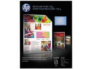 HP Q6611A Brochure Flyer Paper Letter 8.50 x 11 Glossy 97 Brightness 150 Pack White