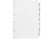 Avery 11319 Small Preprinted Dividers 5 1 2 x 8 1 2 White Days of the Week