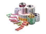 Zebra 10000292 Label Paper 4 Width x 4 Length 4 Roll Square 1500 Roll 3 Core Paper Acrylic Direct Thermal White
