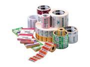 Zebra 10000296 Label Paper Zebra Z Perform 2000D 3 Width x 1 Length 6 Roll 5500 Roll 3 Core Paper Acrylic Direct Thermal White