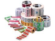 Zebra 10010053 EA Z Select 4000d 7.5 Mil Paper Tag Direct Thermal 1.25 X 2.25 1 Core 5 Od Sensing Notch And Stringhole 980 Labels Per Roll