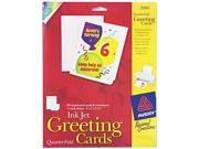 Quarter Fold Card 4 1 4 x5 1 2 20 Cards Env White