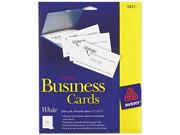 Printable Microperf Business Cards Laser 2 x 3 1 2 White Uncoated 250 Pack