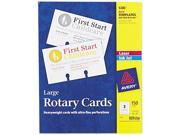 Avery 5386 Laser Inkjet Rotary Cards 3 x 5 3 Cards Sheet 150 Cards Box