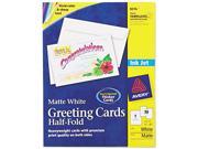 Avery 8316 Inkjet Compatible Greeting Cards with Envelopes 5 1 2 x 8 1 2 30 Box
