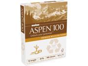 Boise ASPEN 100% Recycled Office Paper 92 Bright 20lb 8 1 2 x 11 White 5000 Ctn