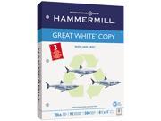 Hammermill Great White Recycled Copy 3 Hole Punched Ppr 92 Brightness 20lb Ltr 5000 Ctn
