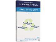 Hammermill Great White Recycled Copy Paper 92 Brightness 20lb 8 1 2 x 14 500 Shts Ream