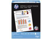 Hewlett Packard Office Paper 92 Brightness 3 Hole Punched 20lb 8 1 2 x 11 White 500 Ream