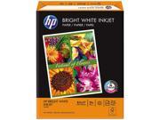 Hewlett Packard 20300 0 Bright White Inkjet Paper 97 Brightness 24lb 8 1 2 x 11 500 Sheets Ream
