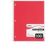 Mead 06622 Spiral Bound Notebook College Rule 8 1 2 x 11 White 100 Sheets Pad