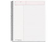 Mead 06064 Cambridge Wirebound Notebook Planner Legal Rule 8 1 2 x 11 White 80 Sheets