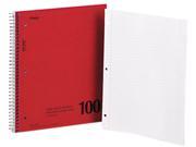 Mead 06546 Spiral Bound 1 Subject Notebook College Rule White 100 Sheets Pad