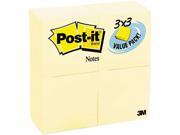 Post it Notes 654 24VAD B Original Notes 3 x 3 Canary Yellow 24 90 Sheet Pads Pack