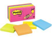 Post it Notes 654 14AN Original Pads in Neon Colors 3 x 3 Five Neon Colors 14 100 Sheet Pads Pack