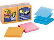 Post it R330 10SSAN Pop Up Notes 3 x 3 Electric Glow 10 90 Sheet Pads Pack