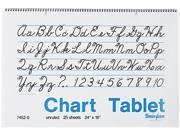 Pacon 74520 Chart Tablets Unruled 24 x 16 White 25 Sheets Pad