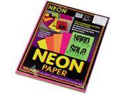 Pacon 104331 Array Colored Bond Paper 24lb 8 1 2 x 11 Assorted Neon 100 Sheets Pack