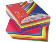 Pacon 101199 Array Card Stock 65 lbs. Letter Assorted Lively Colors 250 Sheets Pack