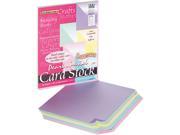 Pacon 109130 Reminiscence Card Stock 65 lbs. Letter Assorted Pastel Pearl Colors 50 Pack