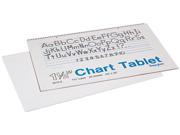 Pacon 74720 Chart Tablets w Manuscript Cover Ruled 24 x 16 White 25 Sheets Pad