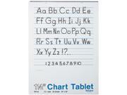 Pacon 74710 Chart Tablets w Manuscript Cover Ruled 24 x 32 White 25 Sheets Pad