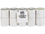 PM Company Paper Rolls Credit Verification 2 1 4 x 70 ft White Canary 10 Pack