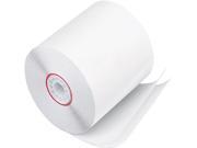 PM Company Paper Rolls Two Ply Receipt Rolls 3 x 90 ft White White 50 Carton