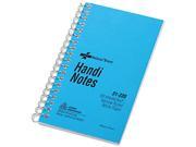 National Brand 31220 Wirebound Memo Book Narrow Rule 3 x 5 White 60 Sheets Pad
