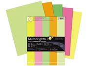 Wausau Paper 20270 Astrobrights Colored Paper 24lb 8 1 2 x 11 Neon Assortment 500 Sheets Ream