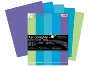 Wausau Paper 20274 Astrobrights Colored Paper 24lb 8 1 2 x 11 Cool Assortment 500 Sheets Ream