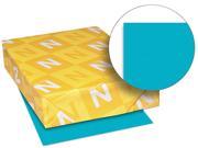 Wausau Paper 22109 Astrobrights Colored Card Stock 65 lbs. 8 1 2 x 11 Terrestrial Teal 250 Shts