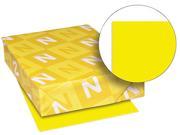 Wausau Paper Astrobrights Colored Paper 24lb 8 1 2 x 11 Solar Yellow 500 Sheets Ream