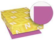 Wausau Paper 22871 Astrobrights Colored Card Stock 65 lbs. 8 1 2 x 11 Planetary Purple 250 Shts