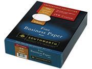 Southworth 403CR 25% Cotton Business Paper 20 lbs. 8 1 2 x 11 White w Red Rules 500 Box