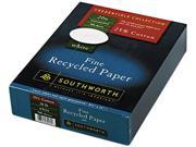 Southworth 603C 25% Cotton Recycled Business Paper 20 lbs. 8 1 2 x 11 White 500 Box
