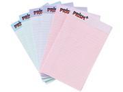 Tops 63016 Prism Plus Colored Junior Legal Pads 5 x 8 Pastels 6 50 Sheet Pads Pack