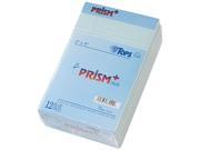 Tops 63020 Prism Plus Colored Jr. Legal Pads 5 x 8 Blue 50 Sheet Pads 12 Pack