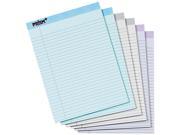 Tops 63116 Prism Plus Colored Pads Legal Rule Letter Pastels 6 50 Sheet Pads Pack