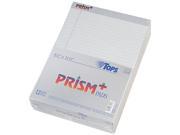 Tops 63160 Prism Plus Colored Pads Legal Rule Letter Gray 50 Sheet Pads 12 Pack