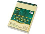 Tops 63376 Double Docket Ruled Pads Narrow Rule Ltr Canary 6 100 Sheet Pads Pack