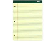 Tops 63378 Double Docket Pad Extra Stiff Back Legal Rule Letter Canary 100 Sheets