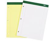 Tops 63383 Double Docket Writing Pad College Rule Letter Canary 100 Sheets Pad