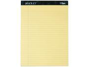 Tops 63400 Docket Ruled Perforated Pads Legal Rule Ltr Canary 12 50 Sheet Pads Pack
