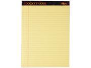 Tops 63950 Docket Ruled Perforated Pads 8 1 2 x 11 3 4 Canary 50 Sheets Dozen