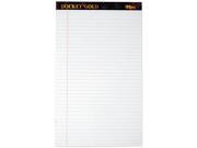 Tops 63990 Docket Gold Ruled Perforated Pad Legal Rule Size WE 12 50 Sheet Pads Pack