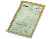 Tops 74108 Second Nature Subject Wirebound Notebook Narrow Rule 5 x 8 WE 80 Sheets