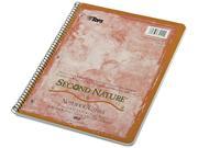 Tops 74111 Second Nature Subject Wirebound Notebook College Rule Ltr WE 80 Sheets