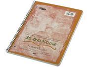 Tops 74112 Second Nature Subject Wirebound Notebook Quadrille Rule Ltr WE 80 Sheet
